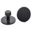 Black Plague Gray 30 mm Smooth Round Glue Tabs (10 Pack)