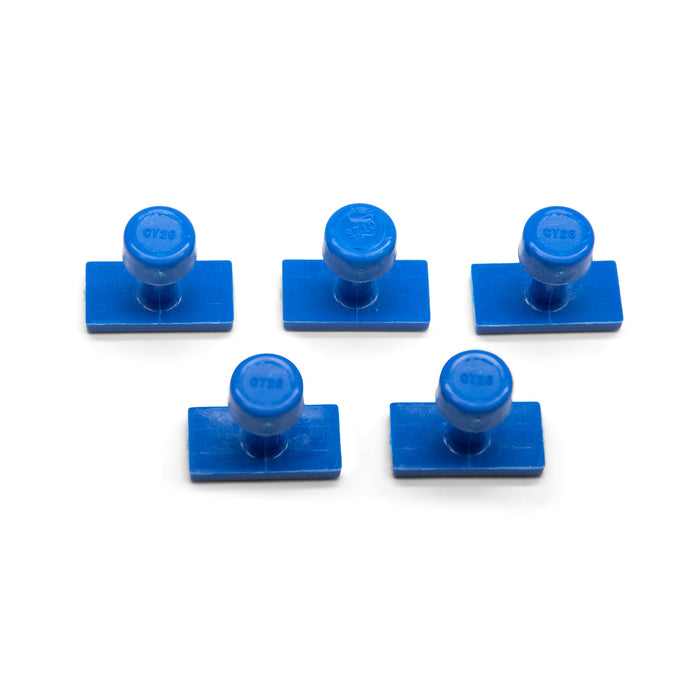 KECO 26 mm / 1" Blue Smooth Crease Glue Tabs (5 Pack)