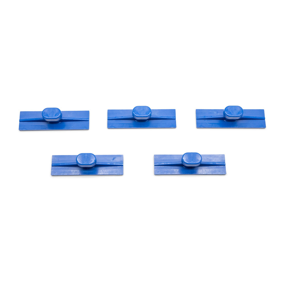 KECO 70 mm / 2.8" Blue Smooth Crease Glue Tabs (5 Pack)