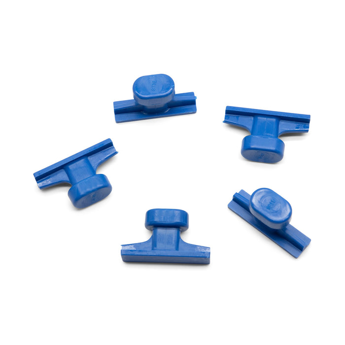 KECO 83 mm / 3.3" Blue Smooth Crease Glue Tabs (5 Pack)