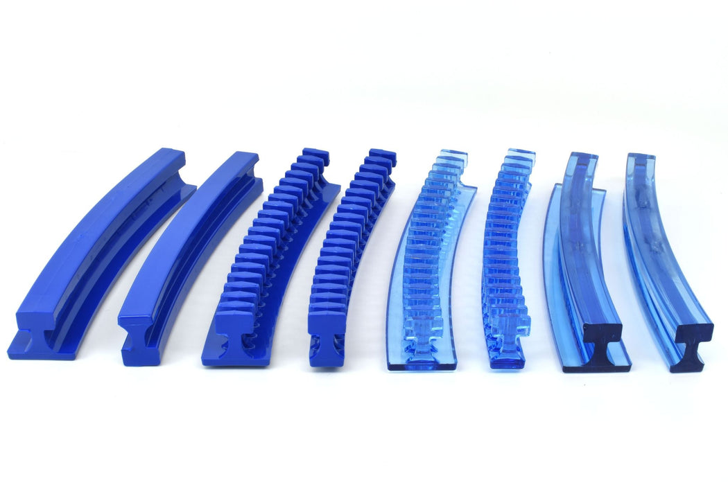 Centipede® Curved 25 x 150 mm Blue Rigid Crease Glue Tab